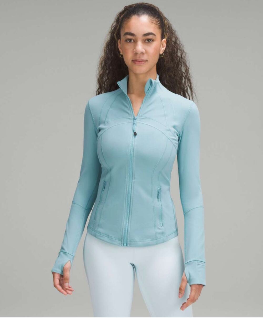 Lululemon Define Athletic Jacket Women's SZ 10 Mint Green Full Zip Long Sleeves